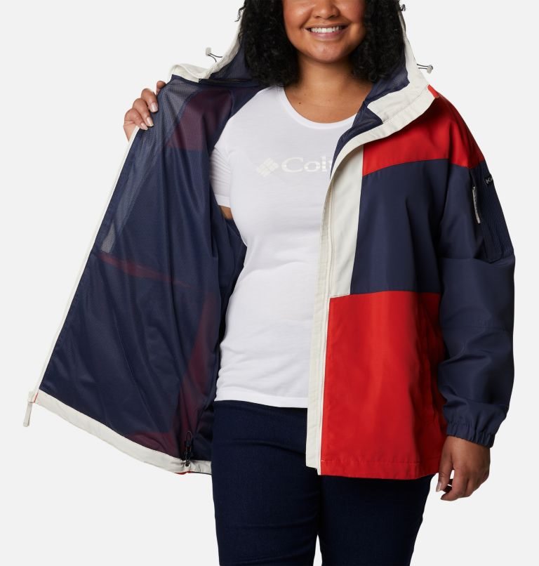 Jacheta Columbia Wallowa Park Captusite Dama Bleumarin Rosii | Plus Size LT1QA098Z